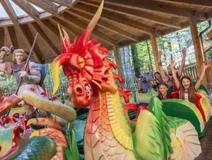 Drachenritt Freizeitpark Ruhpolding © Drachenritt Freizeitpark Ruhpolding Drachenachterbahn im Freizeitpark Ruhpolding.