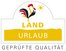 Qualitätszeichen Qualitätsgeprüfter LandUrlaub des Bundesverbandes für Urlaub auf dem Bauernhof und Landtourismus in Deutschland e.V.